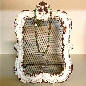 Silpada turquoise beaded silver pendant necklace.